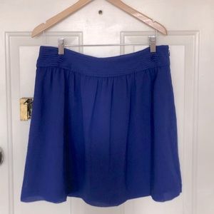 Blue loft skirt size 4